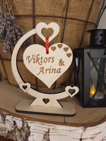 1# Sirds ar Jūsu vārdiem vai tekstu 